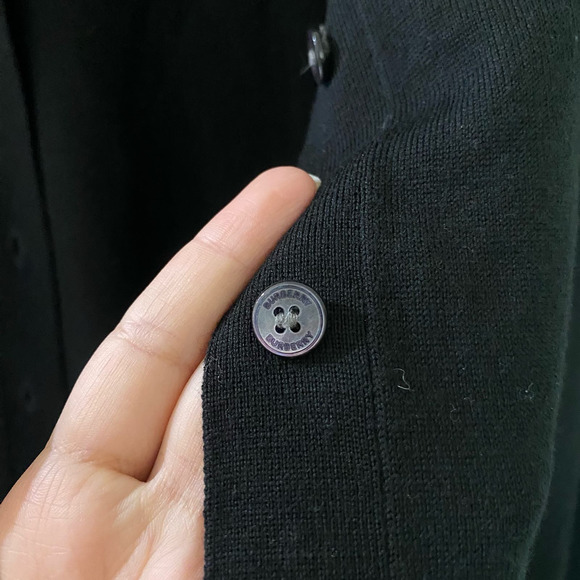Burberry Uniform Merino Wool Button up Cardigan sz S - Picture 3 of 5